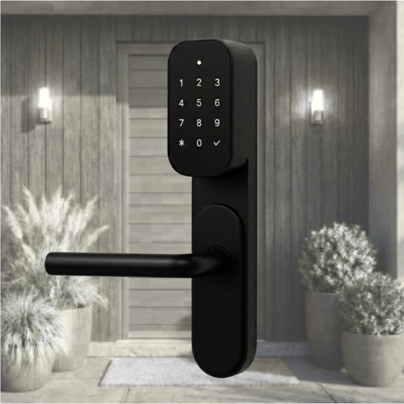 Serrures intelligentes pour vos maisons, Airbnb ou hôtels, offrant une gestion simple et sécurisée des accès.